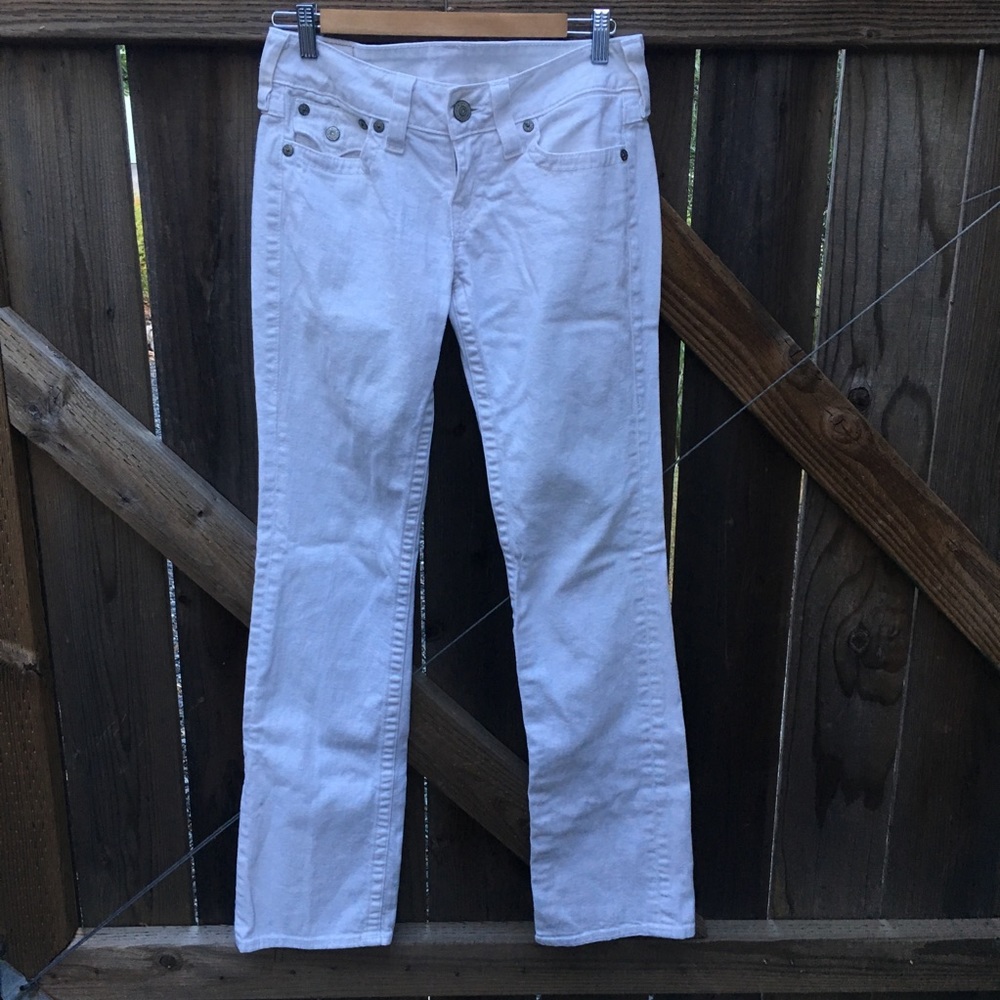 True Religion White Billy Jeans